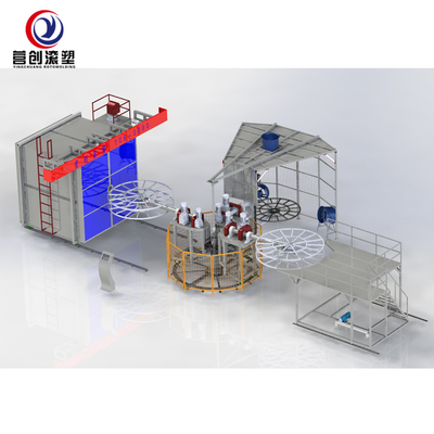 Купить Rotomoulding machine for Hollow PE product making_3arm 3000 online manufacture