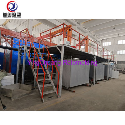 Купить YINGCHUANG Полностью автоматическая двухосная ротационная формовочная машина для 500 л/1000 л/2000 л полиэтиленовых пластиковых резервуаров для воды Производство в сети