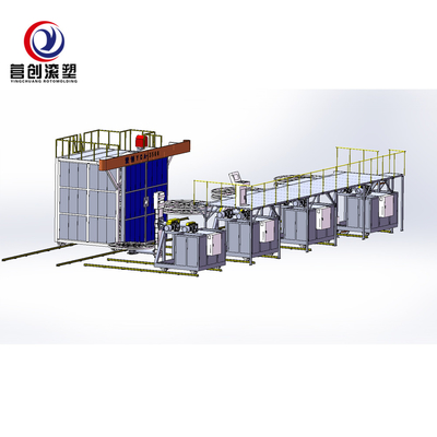 Купить Роторная машина прессформы 63KW для тома танка PP/PE/HDPE/LLDPE 7000L online manufacture