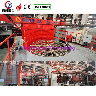 Купить Температура формования 200-400C Шаттл-ротоформовочная машина Индивидуальные размеры машины, разработанные для обеспечения стабильного продукта Производство в сети