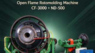 Yingchuang CF-3000 и ND-500 Комплект для ротационного формования с открытым пламенем | Соответствующие машины для полного резервуара для воды и крышки